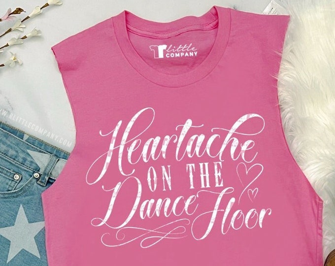 Heartache on the Dance Floor Unisex Tank XS-5XL Softstyle / Country Concert, Festival, Western, Line Dancing, Custom Country, Southern, Bar