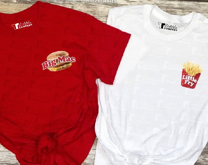 Big Mac Little Fry Custom Unisex Tees S-2XL