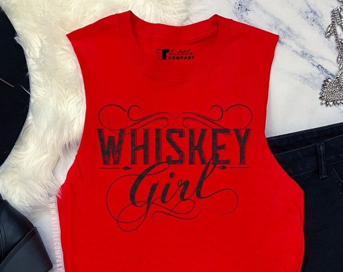 Whiskey Girl Soft Unisex Cut Tank XS-5XL