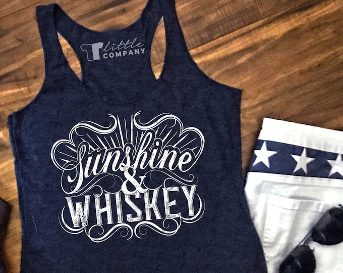 Sunshine & Whiskey Women's Triblend Tank XS-2XL