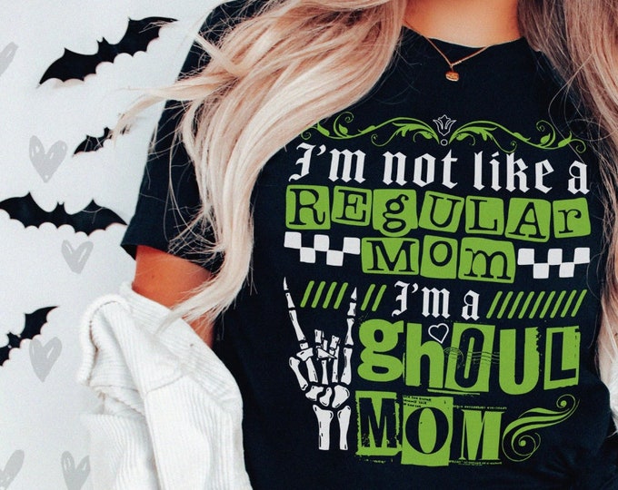 Goth Mom Graphic Tee Unisex XS-5XL / Goth Mother Shirt, Ghoul Mom Tshirt, Punk Tattooed Mama, Pregnancy Announcement, Alternative Emo Mom