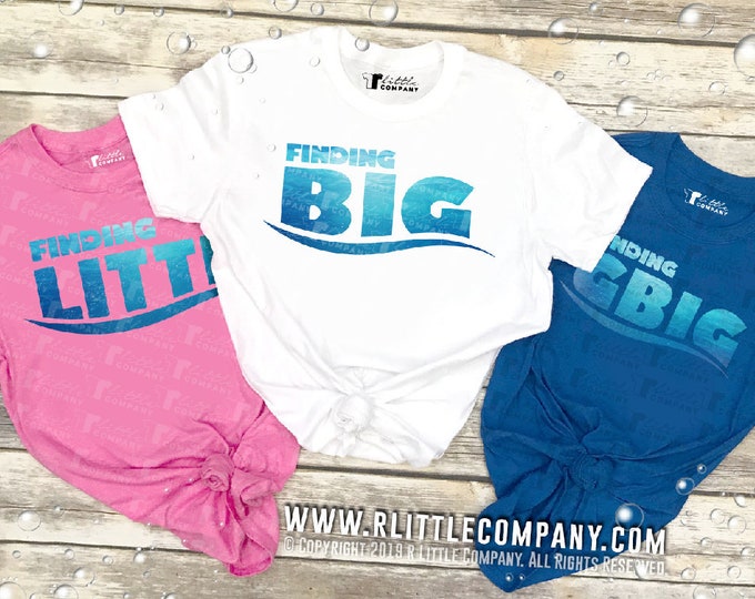 Finding Big / Little / Gbig Family Unisex Tees S-2XL // Big Little Reveal // Big Little Gift // Sorority Shirt