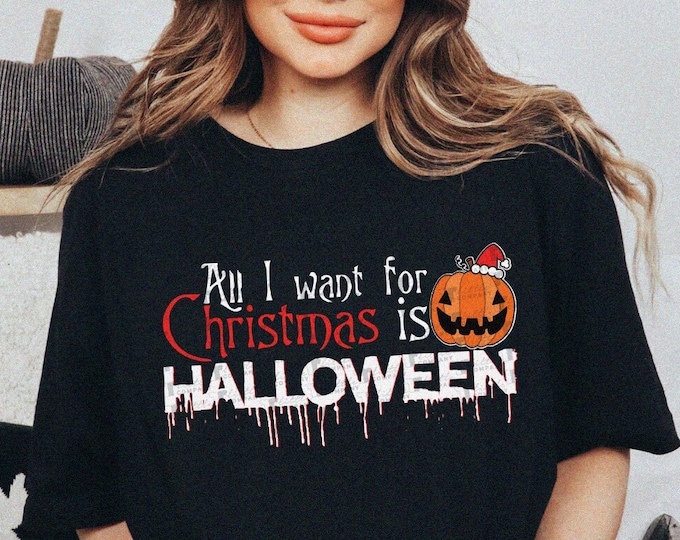 Spooky Christmas Shirt Unisex XS-5XL / Halloween for Christmas Tshirt Gothmas Creepmas T-shirt Goth Christmas Dead Inside but it's Christmas