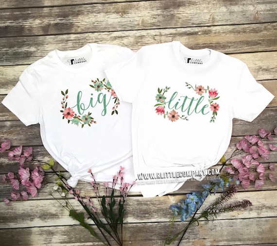 Matching Big Little Reveal Sorority Family Floral Flowers Matching Big Little Reveal Sorority Family Floral Flowers
