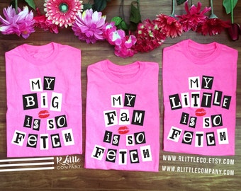 Mean Girls - My Big/Little/Fam is So Fetch Unisex Pink Tshirt - S-XXL