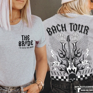 Bach Tour Bachelorette T-shirts Unisex XS-5XL / Personalized Bachelorette Shirts Rock and Roll Bach Matching Shirts Bachelorette Weekend image 4