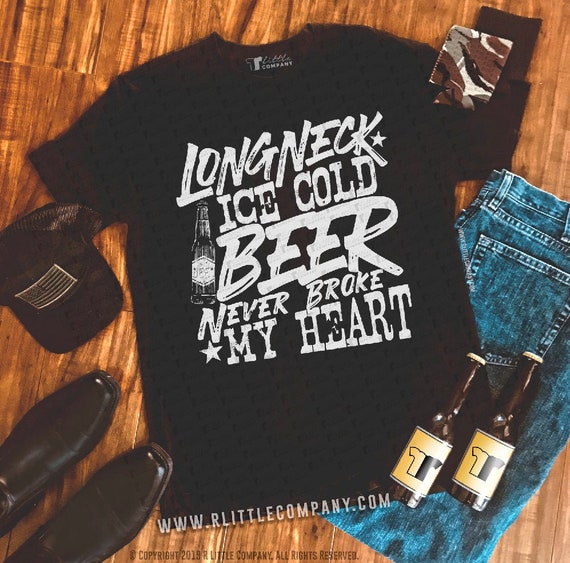 Long neck ice cold beer shirt Clearance