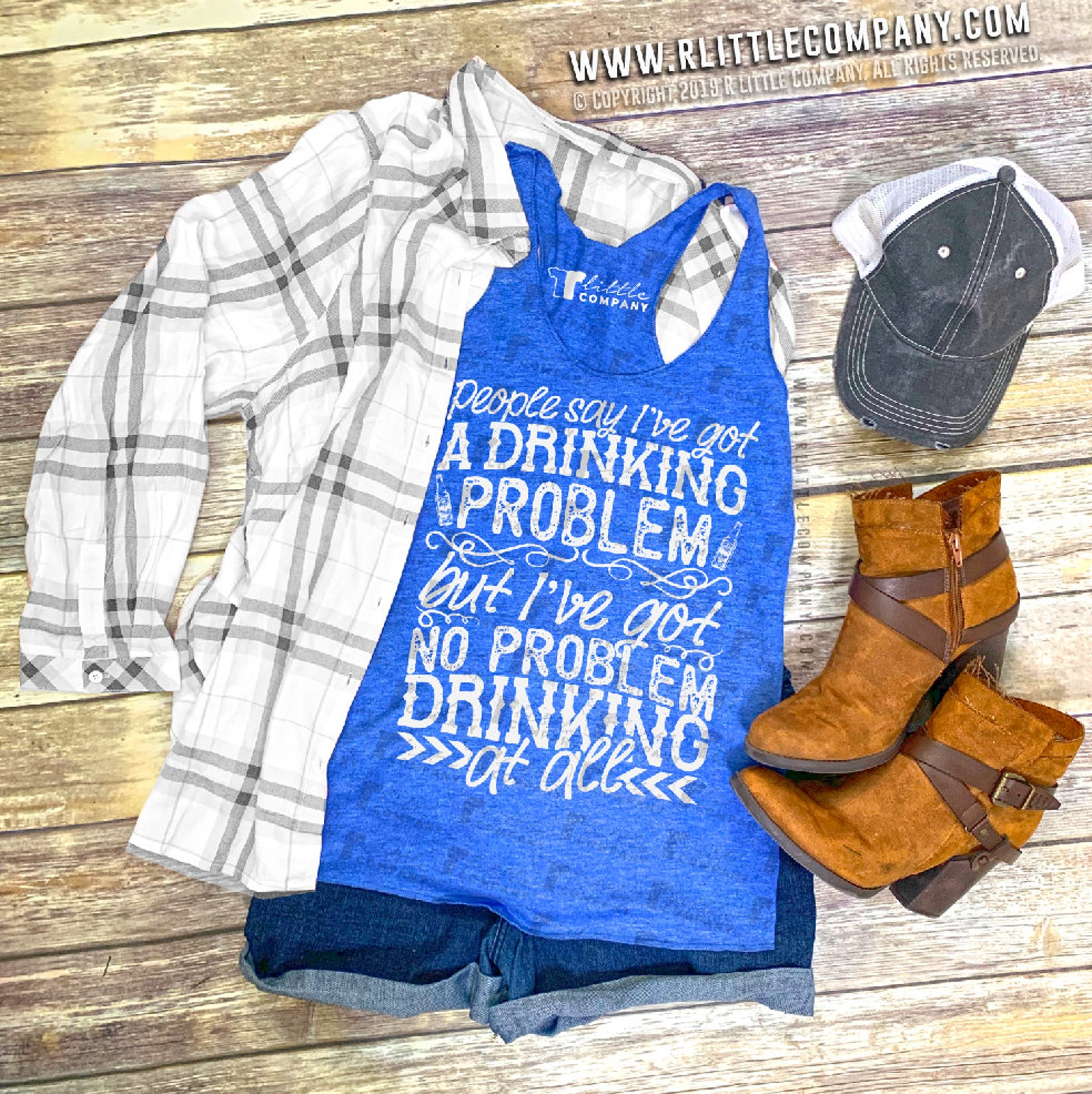 People Say I've Got a Drinking Problem Women's Triblend Tank XS-2XL ...