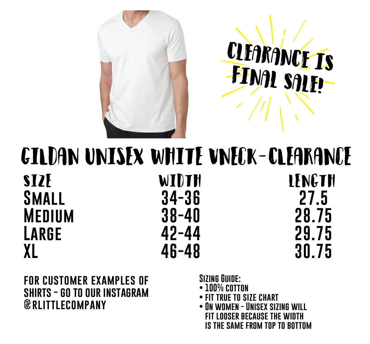 Gildan Unisex T Shirt Size Chart