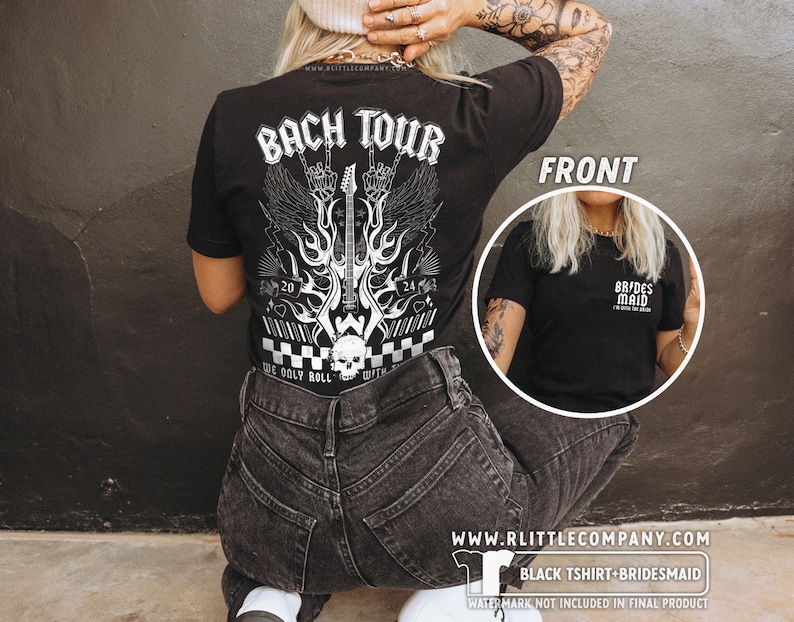 Bach Tour Bachelorette T-shirts Unisex XS-5XL / Personalized Bachelorette Shirts Rock and Roll Bach Matching Shirts Bachelorette Weekend image 2