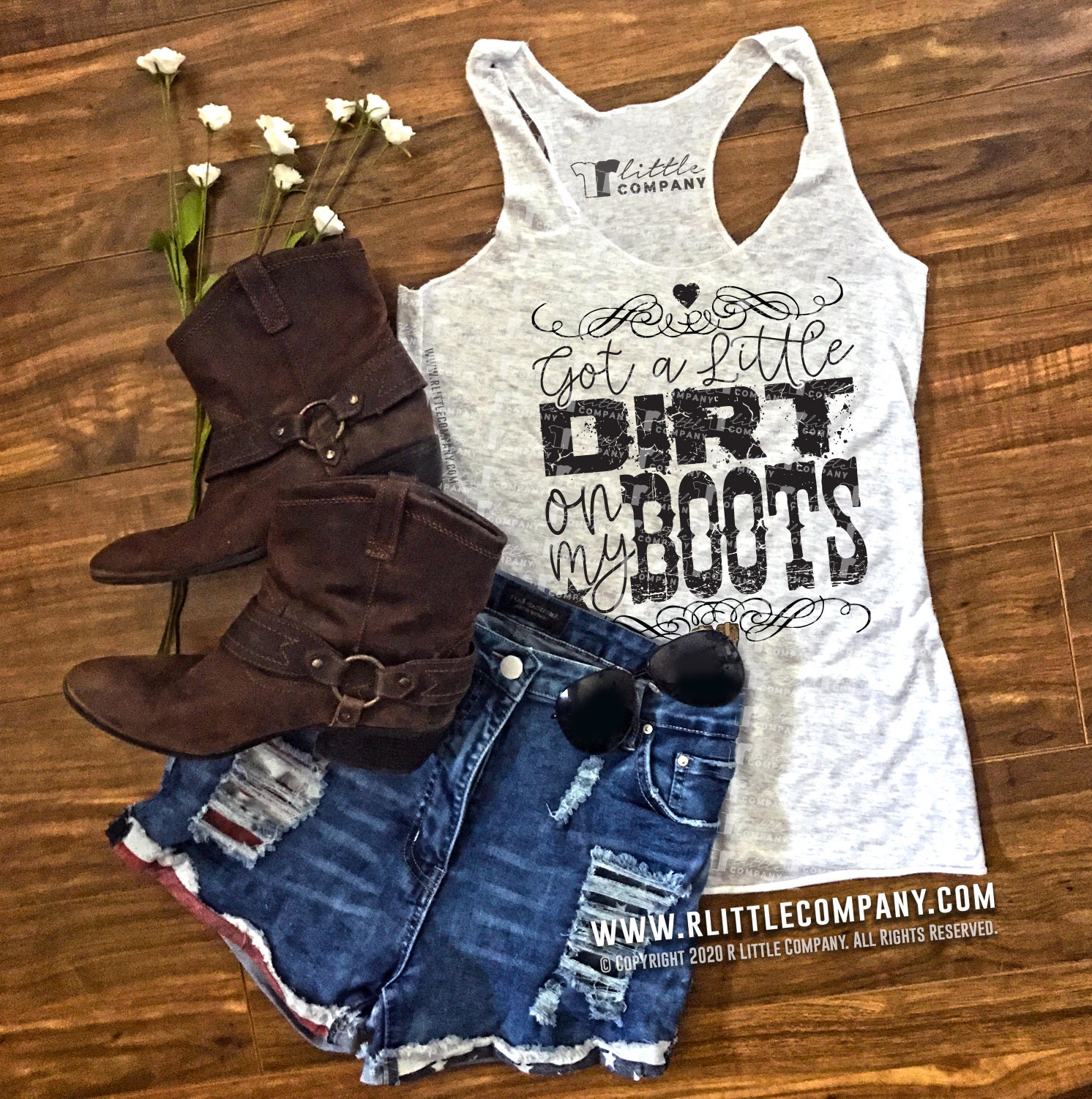 Got a Little Dirt on my Boots Women's Triblend Tank XS-2XL