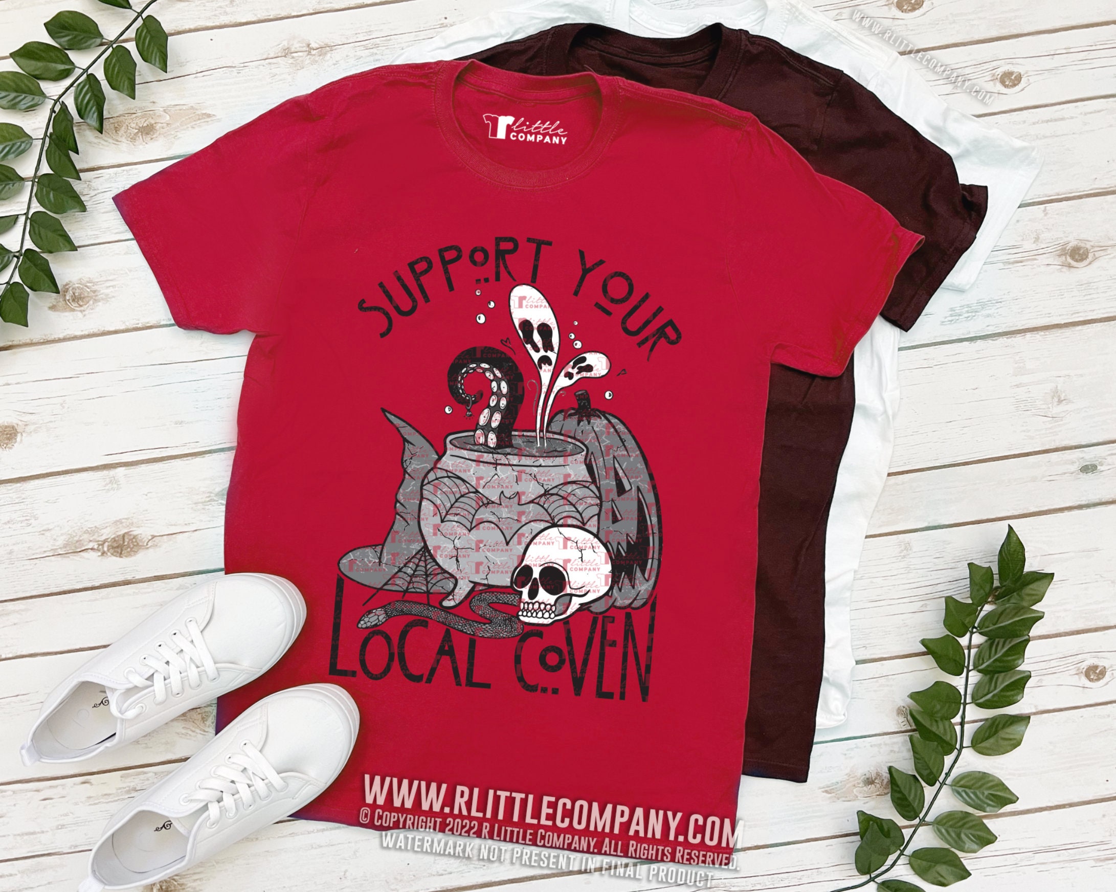 Support Your Local Coven Witch Soft Unisex Tee XS-5XL / Fall Support Your Local Coven Witch Soft Unisex Tee XS-5XL / Fall