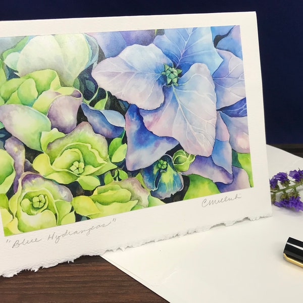 Assorted Blank 5x7 Floral Note Cards, Flowers, Photo Cards, Original Watercolor Paintings, Suitable for Framing, Greeting Cards