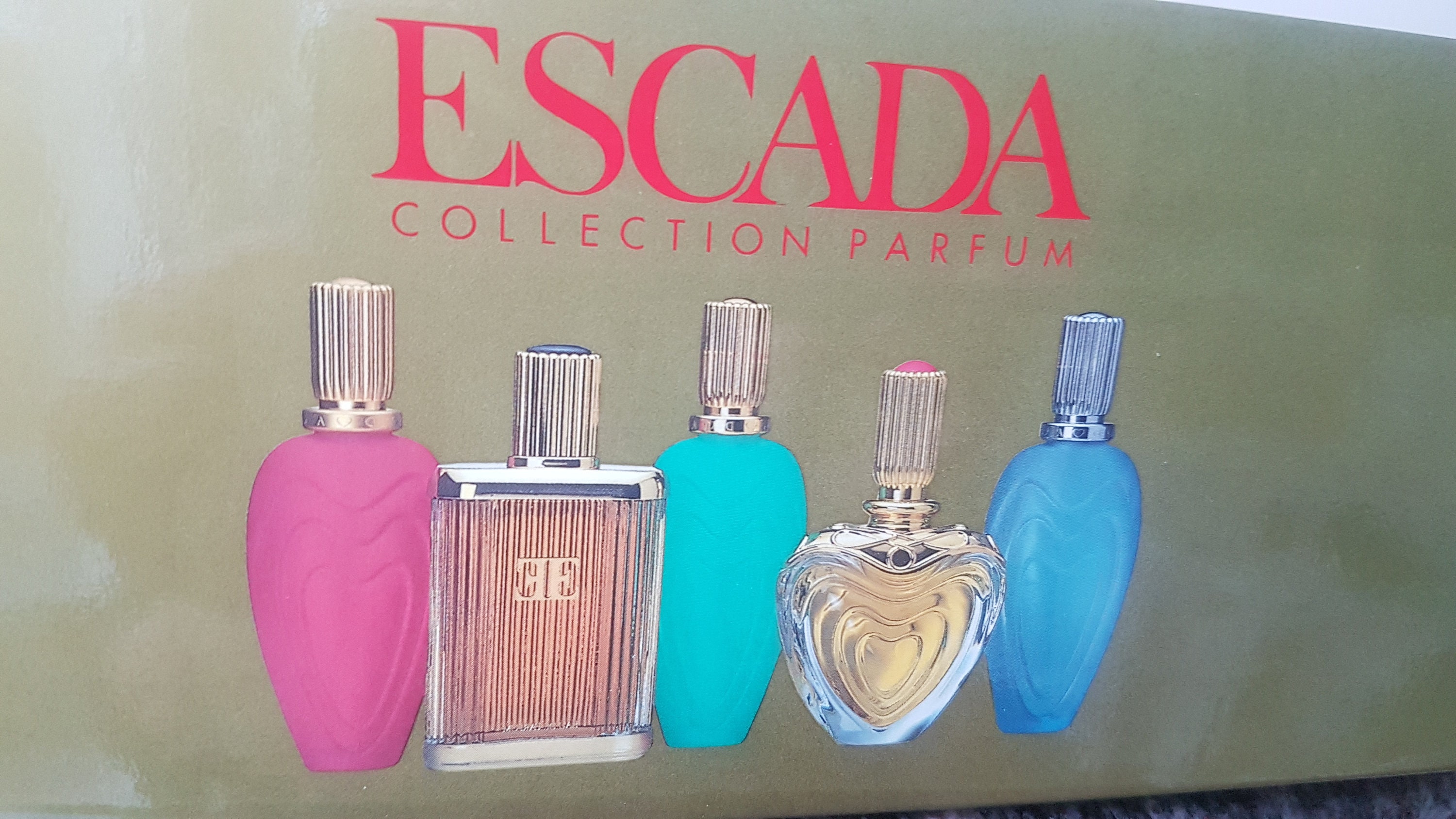 hoog spoor Het apparaat Perfume Miniatures Set ESCADA Miniature Vintage Parfume BOX - Etsy
