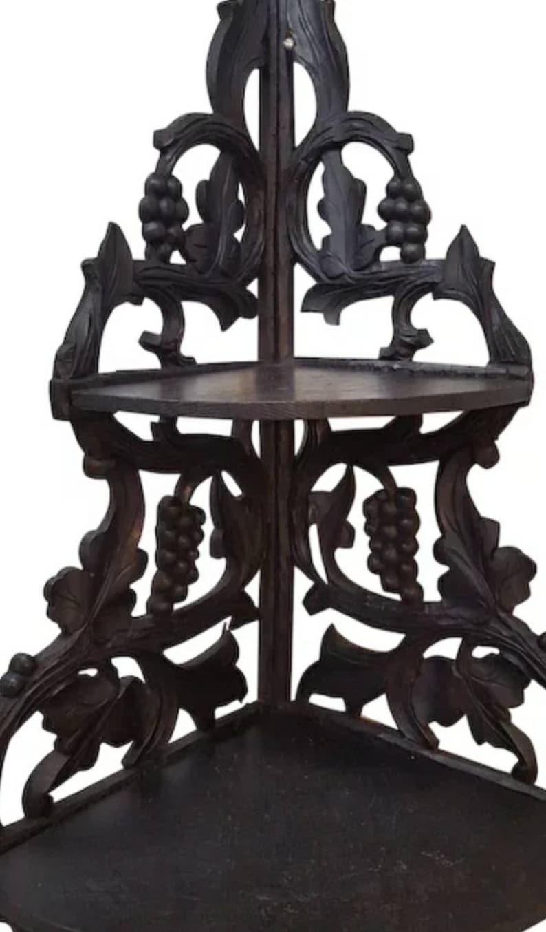 Antique Hanging Corner Shelf Circa 1870's Etsy
