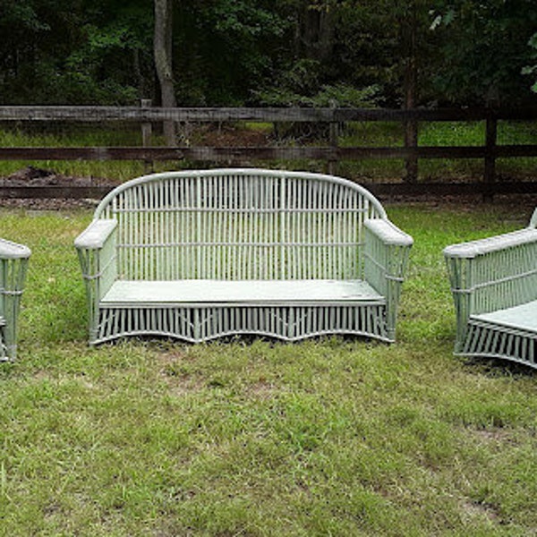 Antique Wicker Furniture - Etsy
