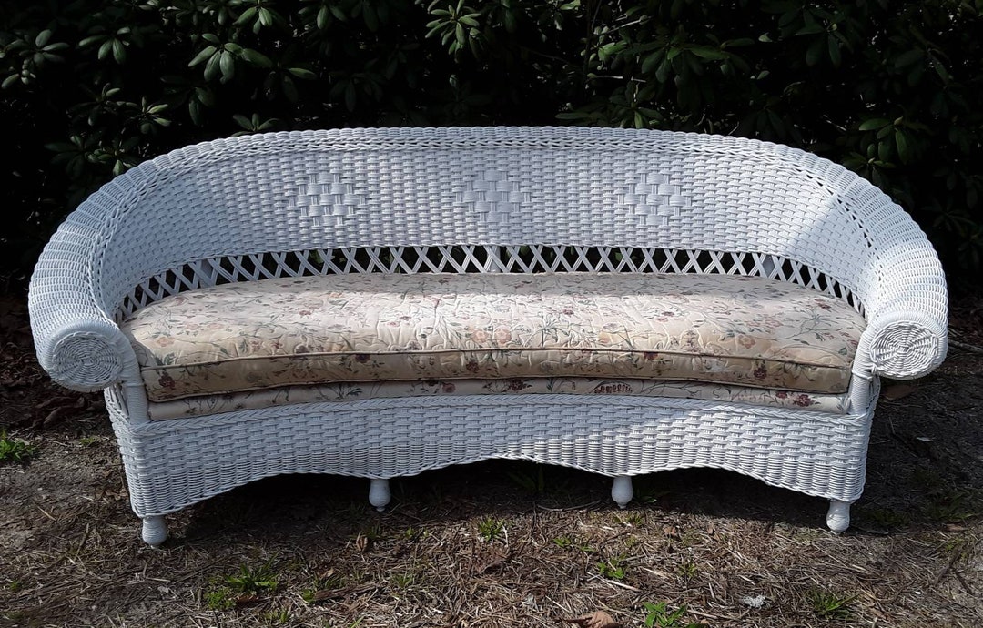 Antique Wicker Sofa Circa 1910 Rare Etsy