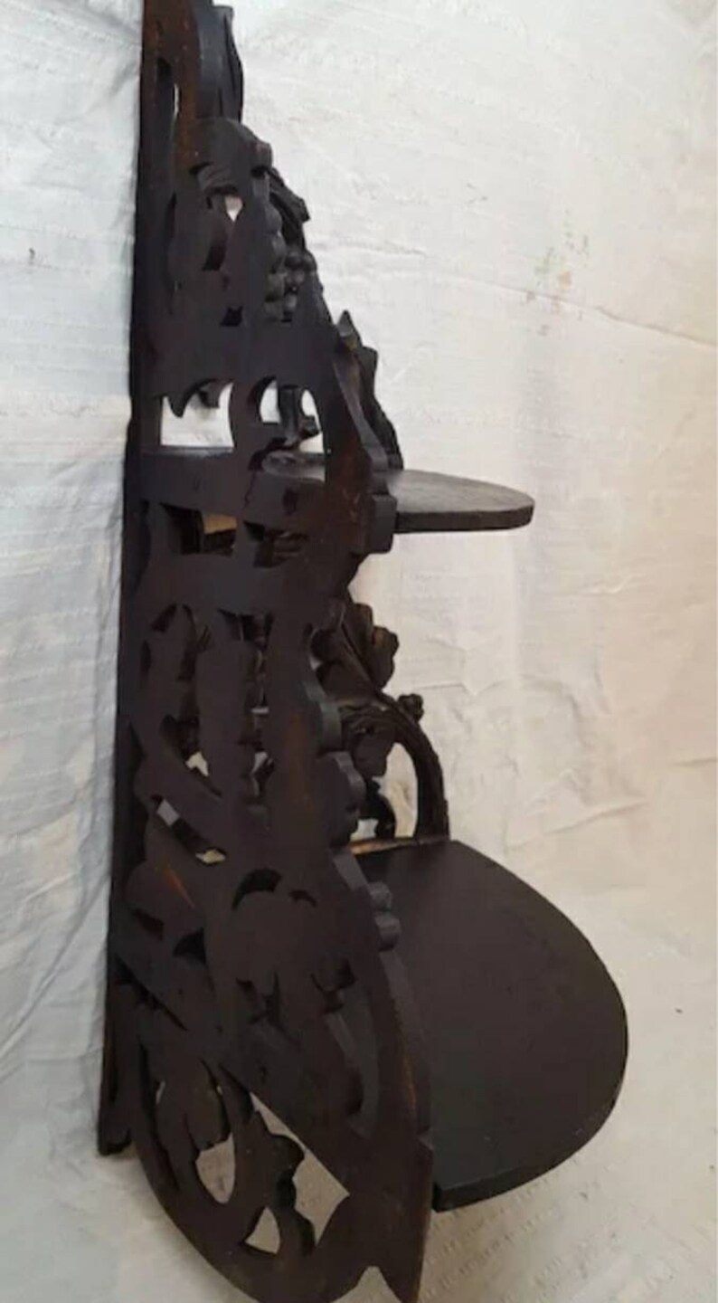 Antique Hanging Corner Shelf Circa 1870's Etsy