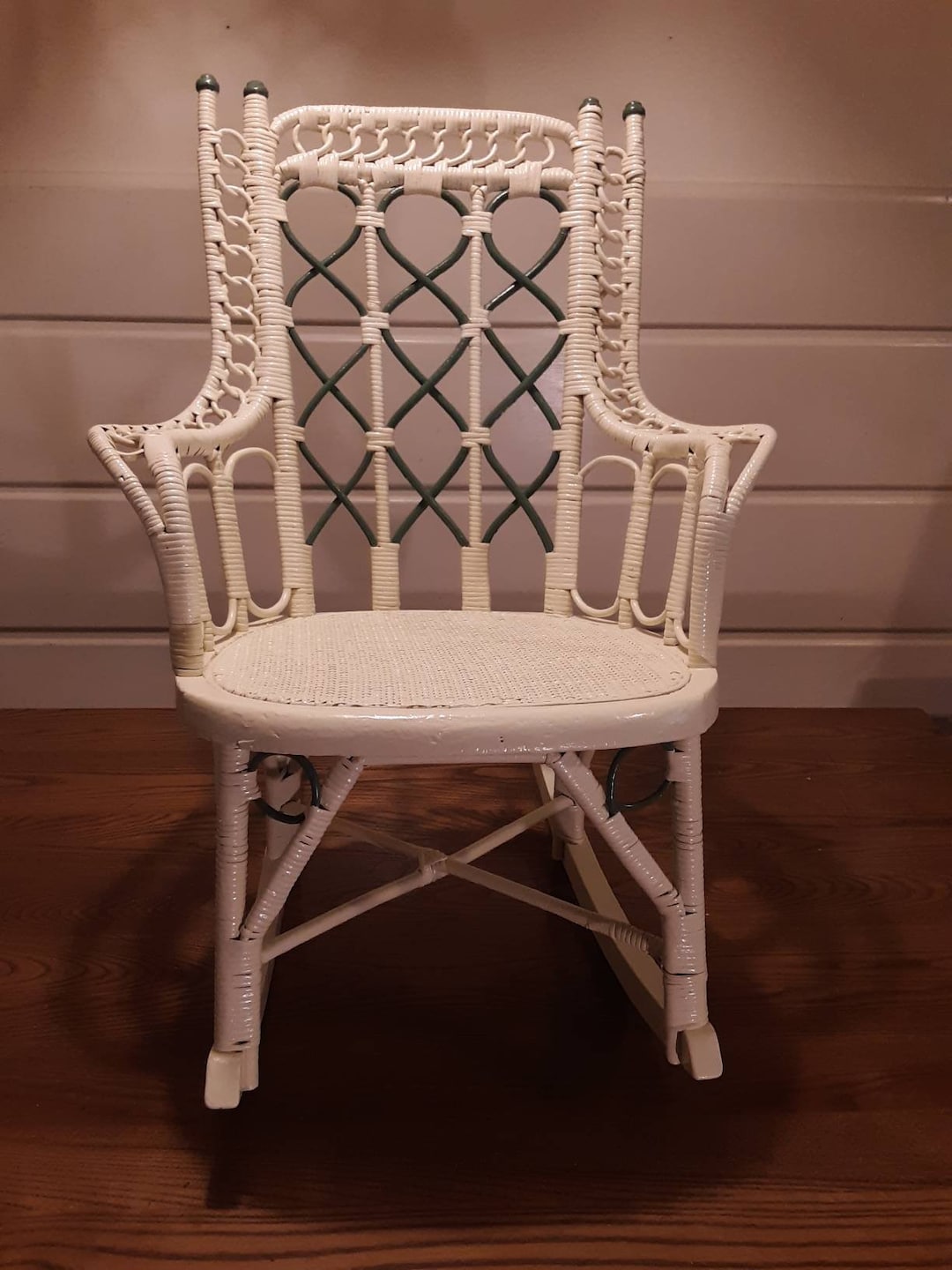 Antique Child's Wicker Rocking Chair Circa 1880's Victorian Rocker - Etsy