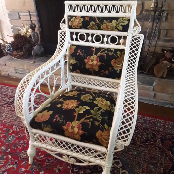 Antique Wicker Chairs Etsy