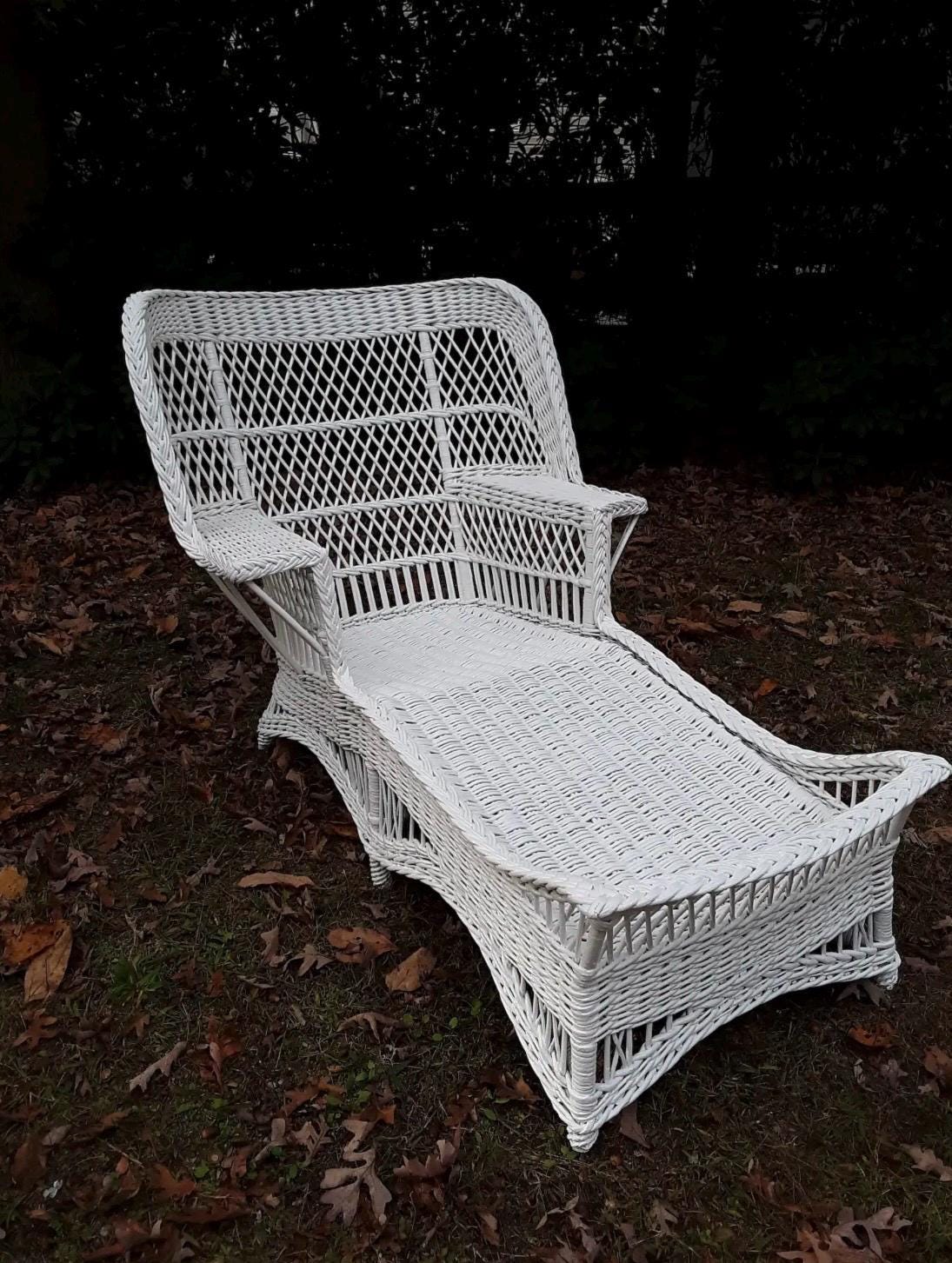 Wicker Chaise Lounge