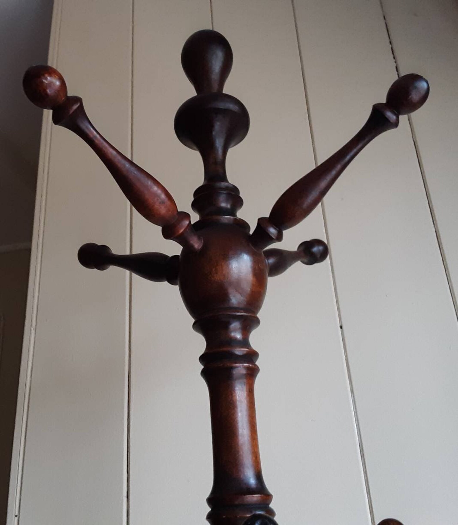 Antique Wooden Coat Tree Circa 1890's Victorian Mahogany Etsy