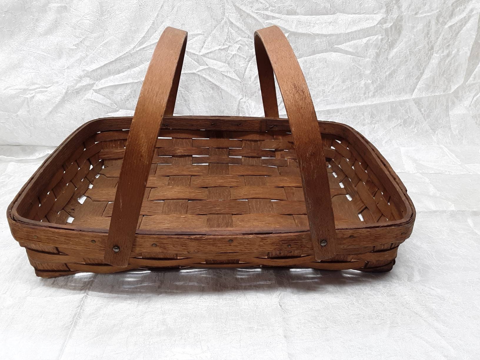 Antique Splint Oak Gathering Basket Circa 1900 - Etsy