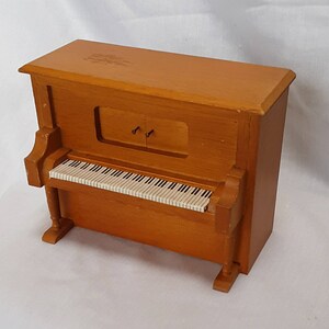 Dollhouse Piano Vintage Miniature Wooden Musical - Etsy