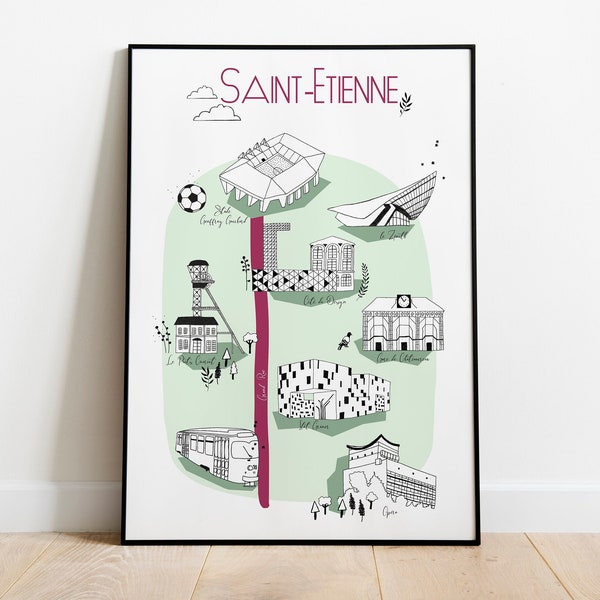 Affiche Saint-Etienne