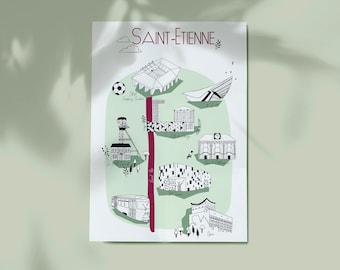 Lot carte postale Saint-Etienne