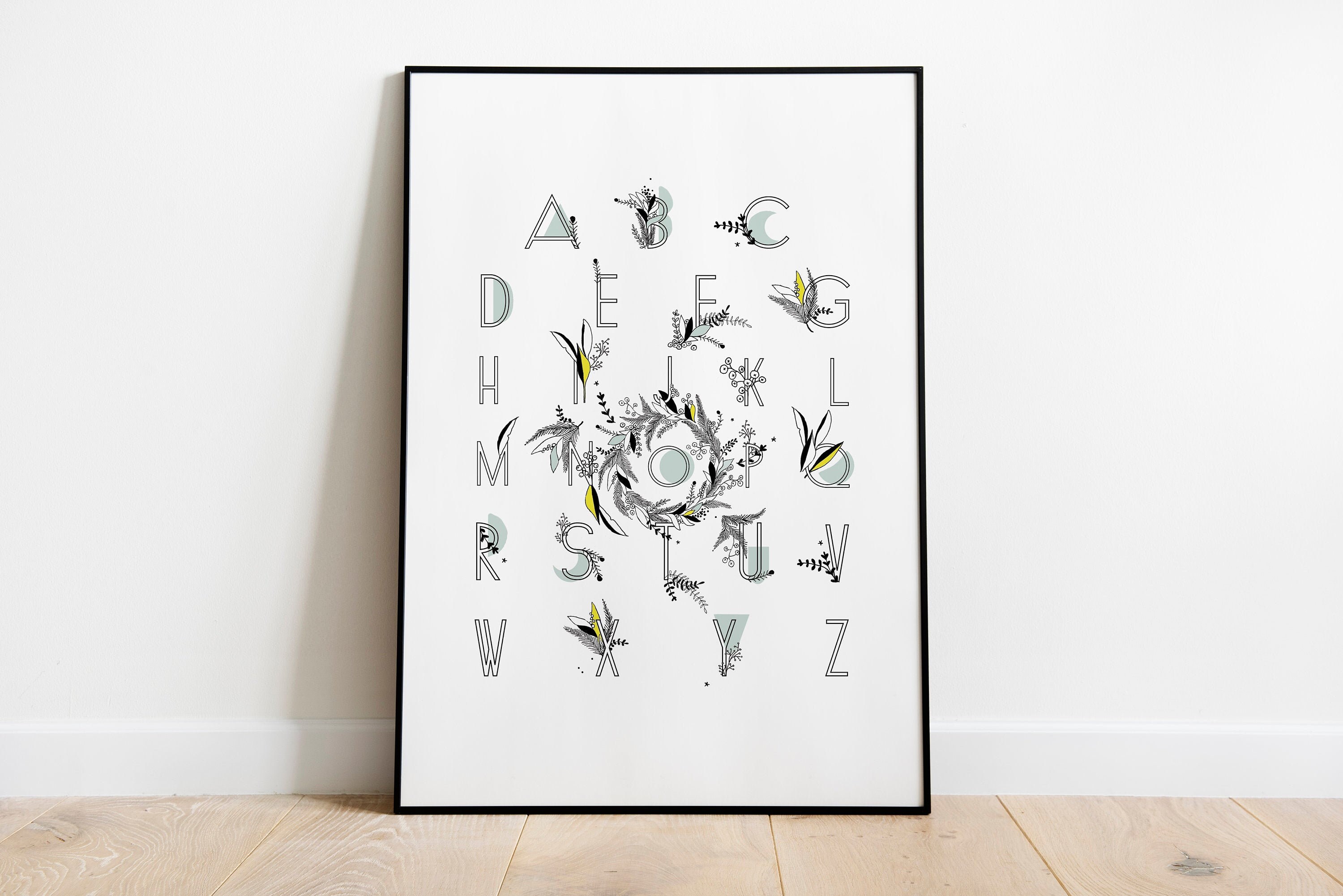 Affiche Abécédaire Abc Alphabet