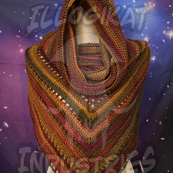 RTS Autumn Wild Oleander Hooded Scarf