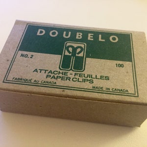 Vintage Doubleo Paper Clips | Box of 100