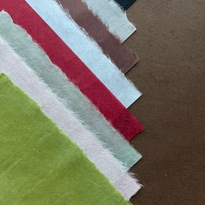 Kizuki Somegami Variedade de papéis japoneses feitos à mão para gravura e desenho Chine Collé, colagem