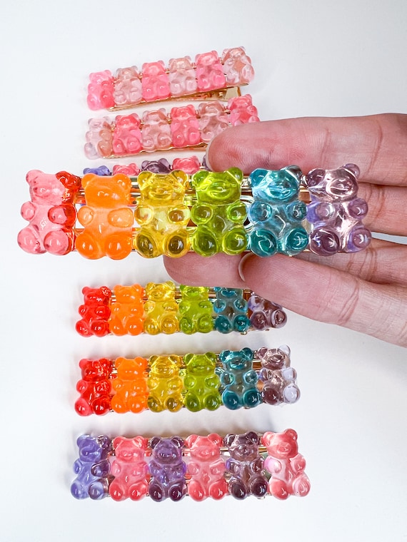 Gummy bear hair clips deals