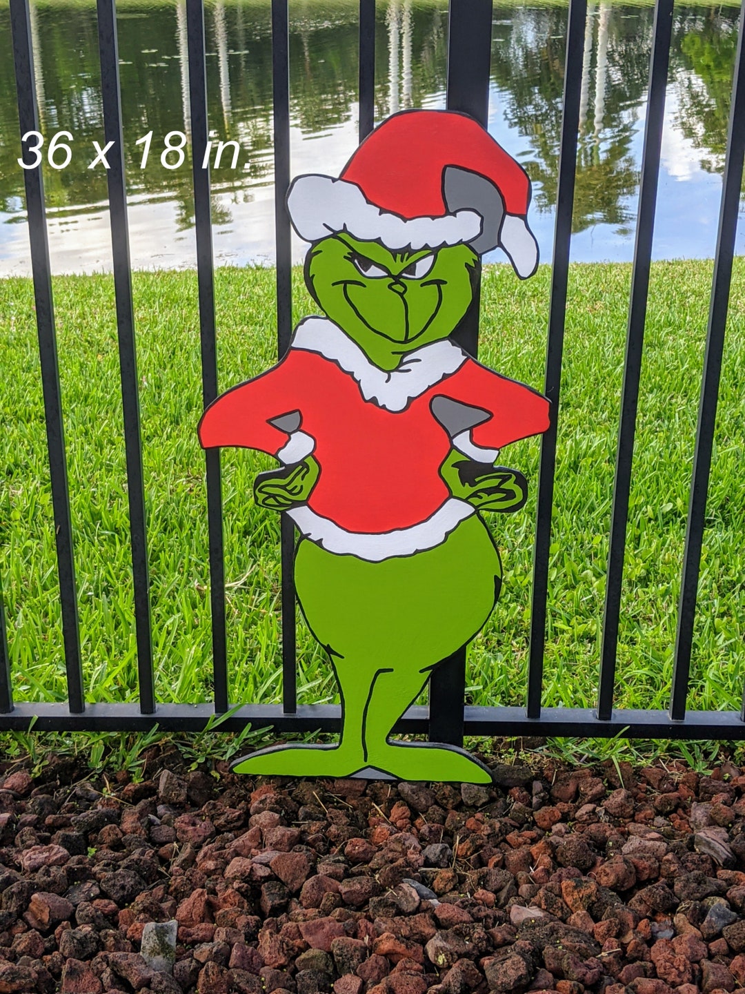 Christmas Whoville Grinch Yard Art / Outdoor Lawn Decorations / Christmas Décor /christmas