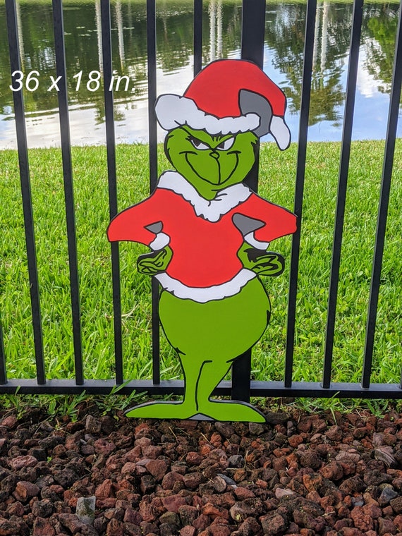 Christmas Whoville Grinch Yard Art Outdoor Lawn Decorations