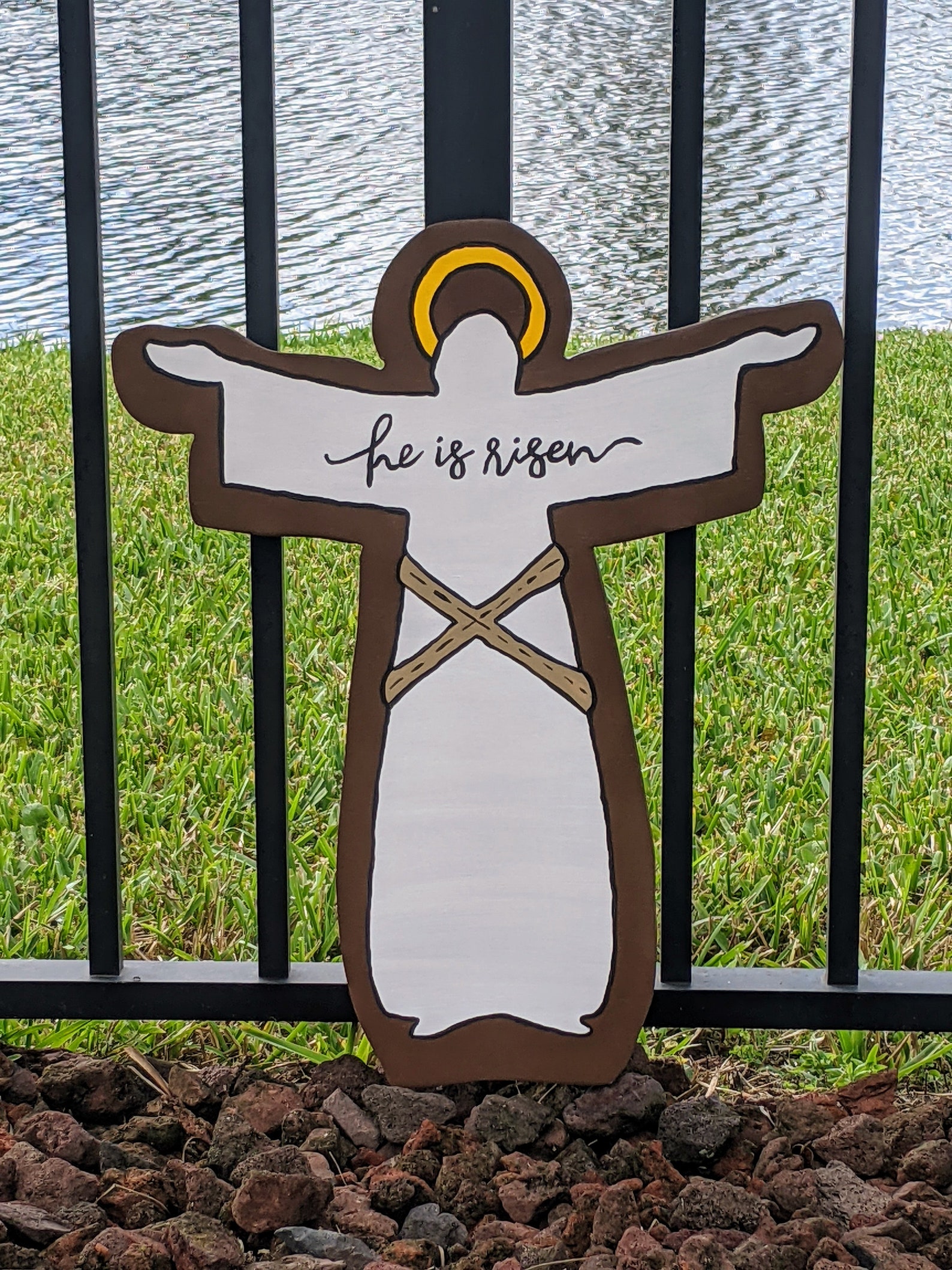 Easter / Religious Decorations / Jesus / Hand Painted Yard Art Etsy