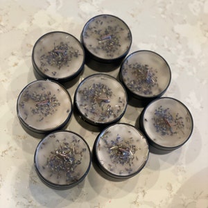 Lavender spa tea light candle