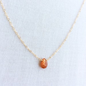 Madagascar Sunstone Necklace, Sunstone Necklace, Sunstone Jewelry, Sunstone Jewellry, Dainty Choker, Dainty Gold Choker Delicate Choker GN47