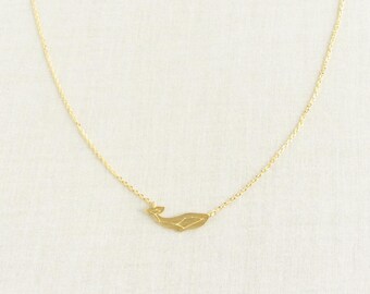 Whale Necklace - Whale Jewelry, Nautical Jewelry, Orca Necklace, Fish Necklace, Whale Jewellery, Gift for Ocean Lover, Whale, GPN22