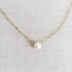 Single Pearl Necklace, Pearl Necklace, Fresh Water Pearl Necklace ...