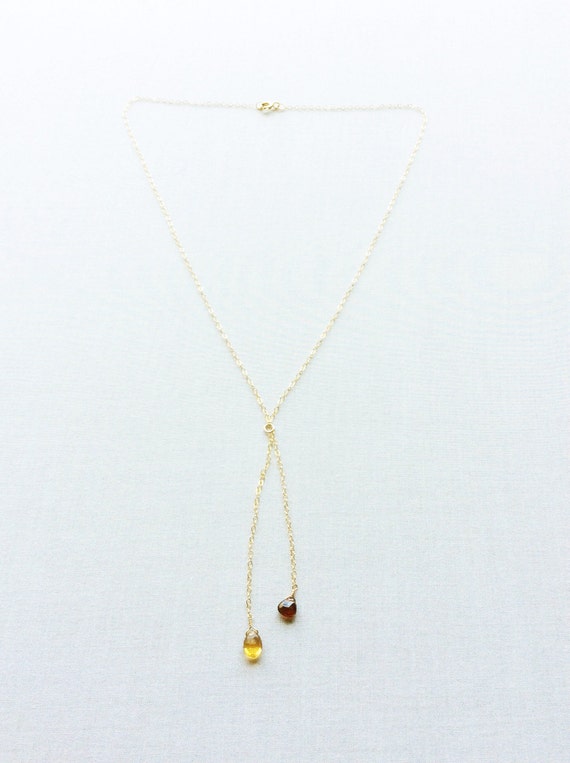 Two Birthstone Necklace for Mom Mothers 