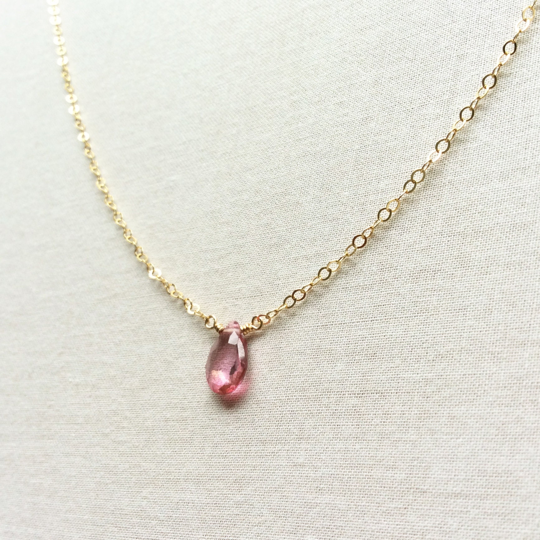 ネックレス・ペンダント threetimes Pink coin necklace 4BNY091 Rose Quartz Pendant, Sterling Silver Jewelry, Natural Pink