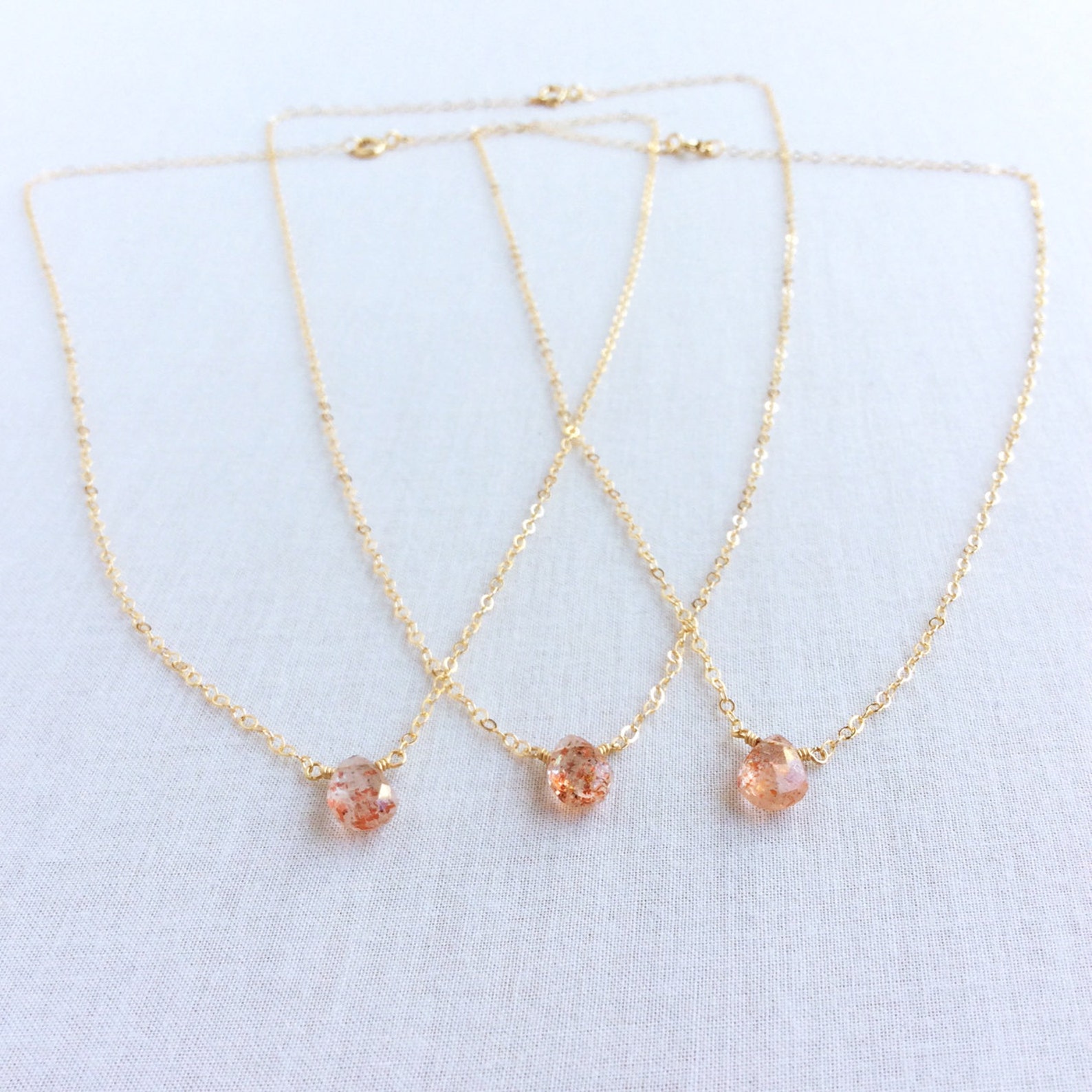 Oregon Sunstone Necklace Sunstone Necklace Oregon Sunstone Etsy
