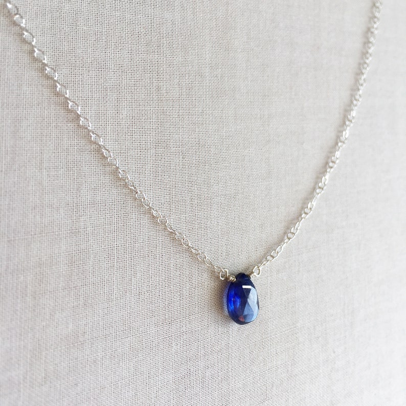 Genuine Blue Sapphire Necklace Sapphire Necklace Sapphire - Etsy