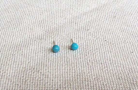 90s Hoop Earrings Vintage Embossed Leather Water Drop Shape Blue Turquoise  Stone Dangle Earrings For Women Mom Small Earrings - Walmart.com