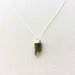 Sterling Silver Moldavite Necklace - Healing Stone Necklace - Moldavite Jewelry - Meteorite Necklace - Healing Jewelry - Moldavite 