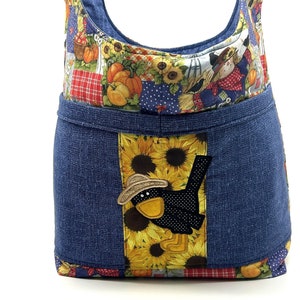 Scarecrow Tote, Fall Bag, Crow, Autumn Tote Bag, Scarecrow, Fall, Gift Under 50, Scarecrow Tote Bag, Fall Carryall