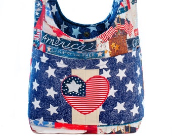 USA Tote, United States, God Bless America, Patriotic Purse, Red White And Blue, Stars And Stripes, Freedom Country, American Made, Lady Bag